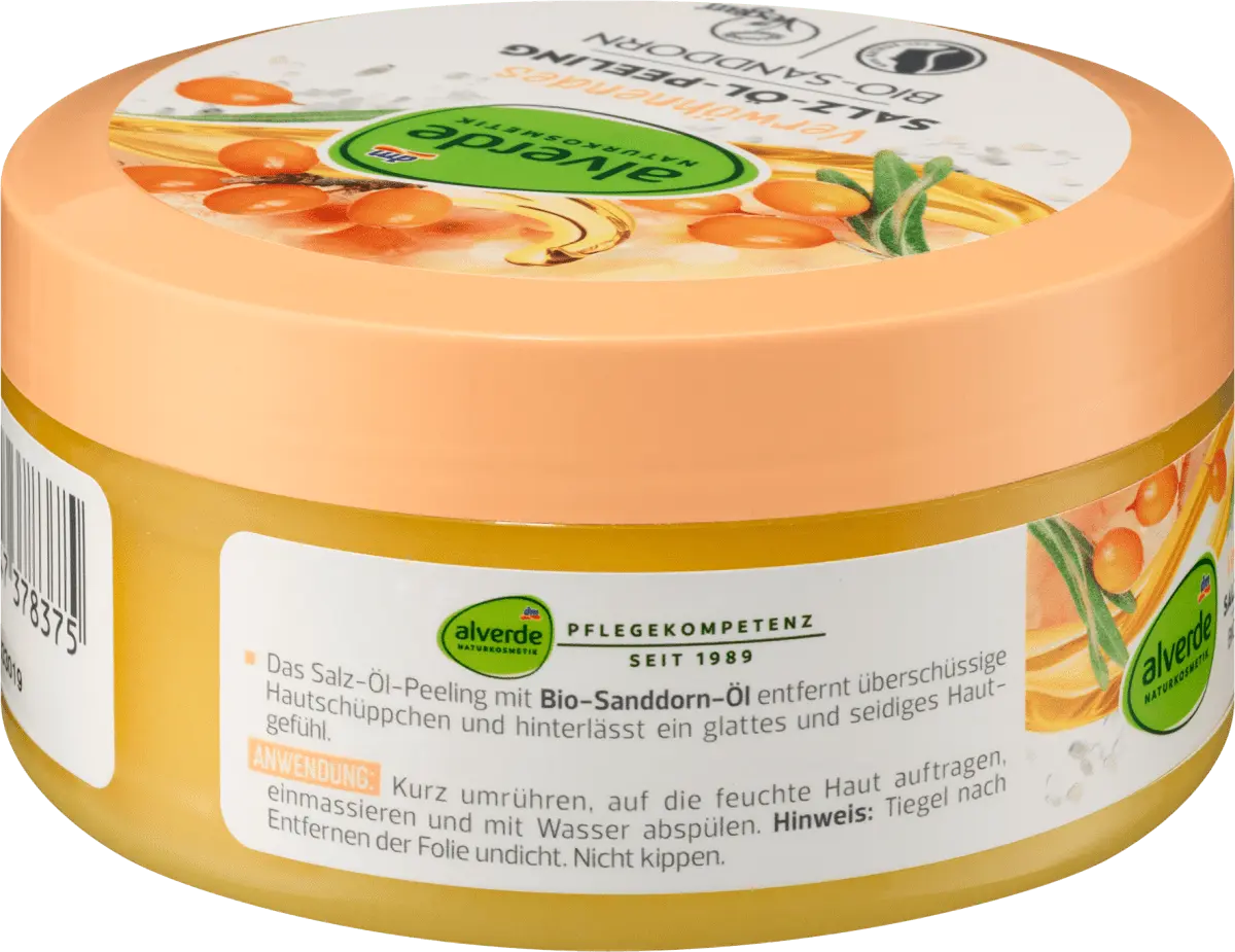 Балансирующий солевой и масляный пилинг 250г alverde NATURKOSMETIK — фото 4