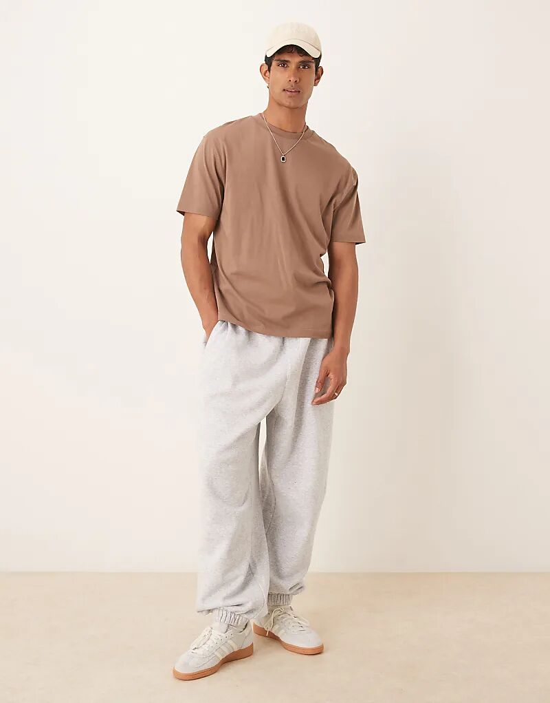 

Спортивные брюки Cotton On Super baggy с манжетами серого меланжевого цвета Cotton On