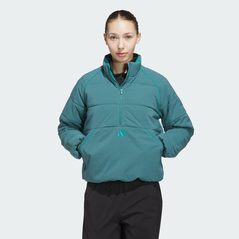 

Куртка Adidas Beyond Twistweave Loose Quarter-Zip Jacket, цвет Preloved Teal