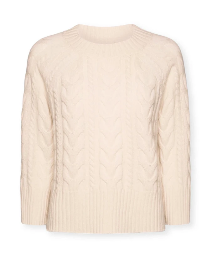 

Свитер крупной вязки из чистой шерсти Elena Mirã², белый