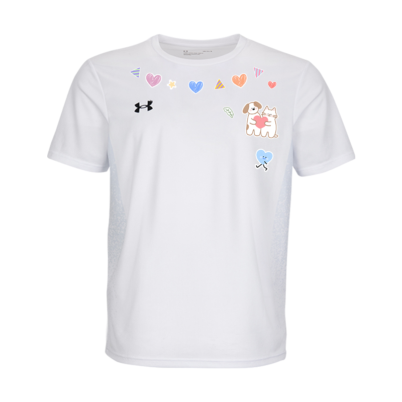 

Футболка с коротким рукавом Unisex быстросохнущая Under Armour, белый