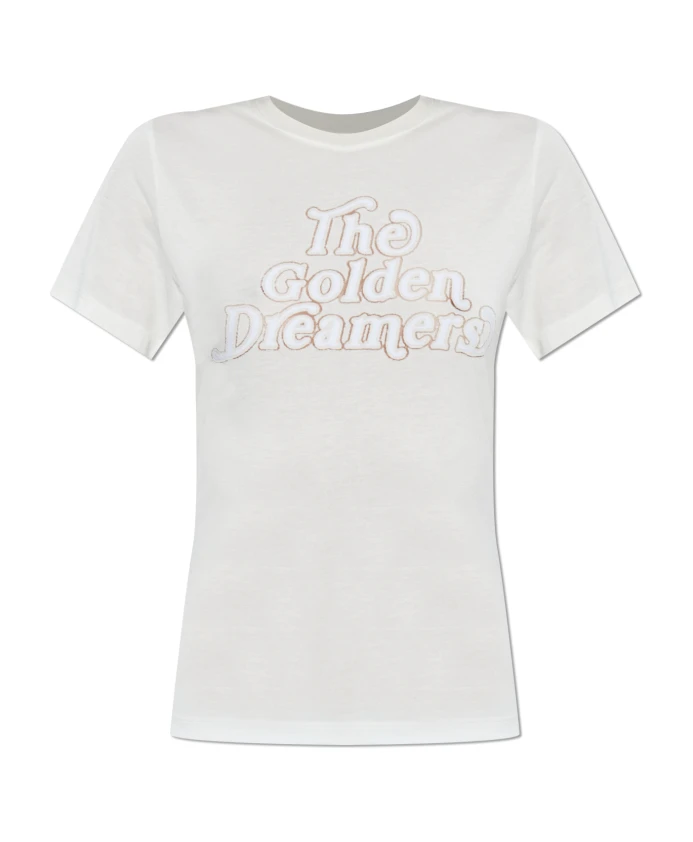 

Футболка «Золотые мечтатели» Golden Goose, бежевый