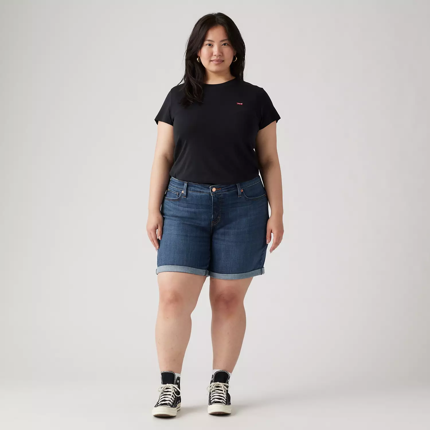 

Женские шорты средней длины (большие размеры) Levi's, коричневый