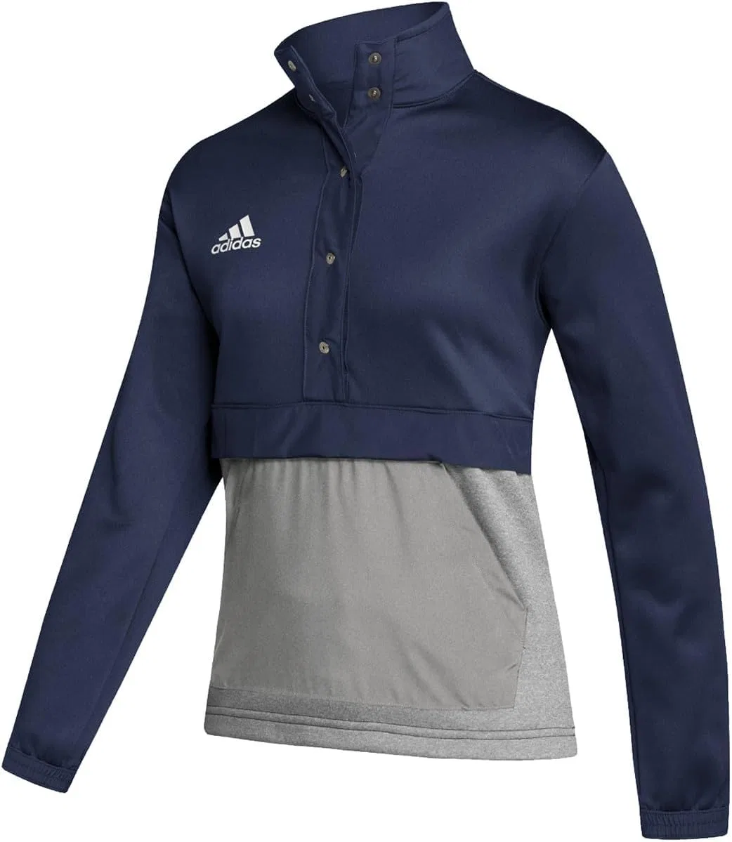 Толстовка-полузастежка adidas Team Issue, темно-синий/серый/белый