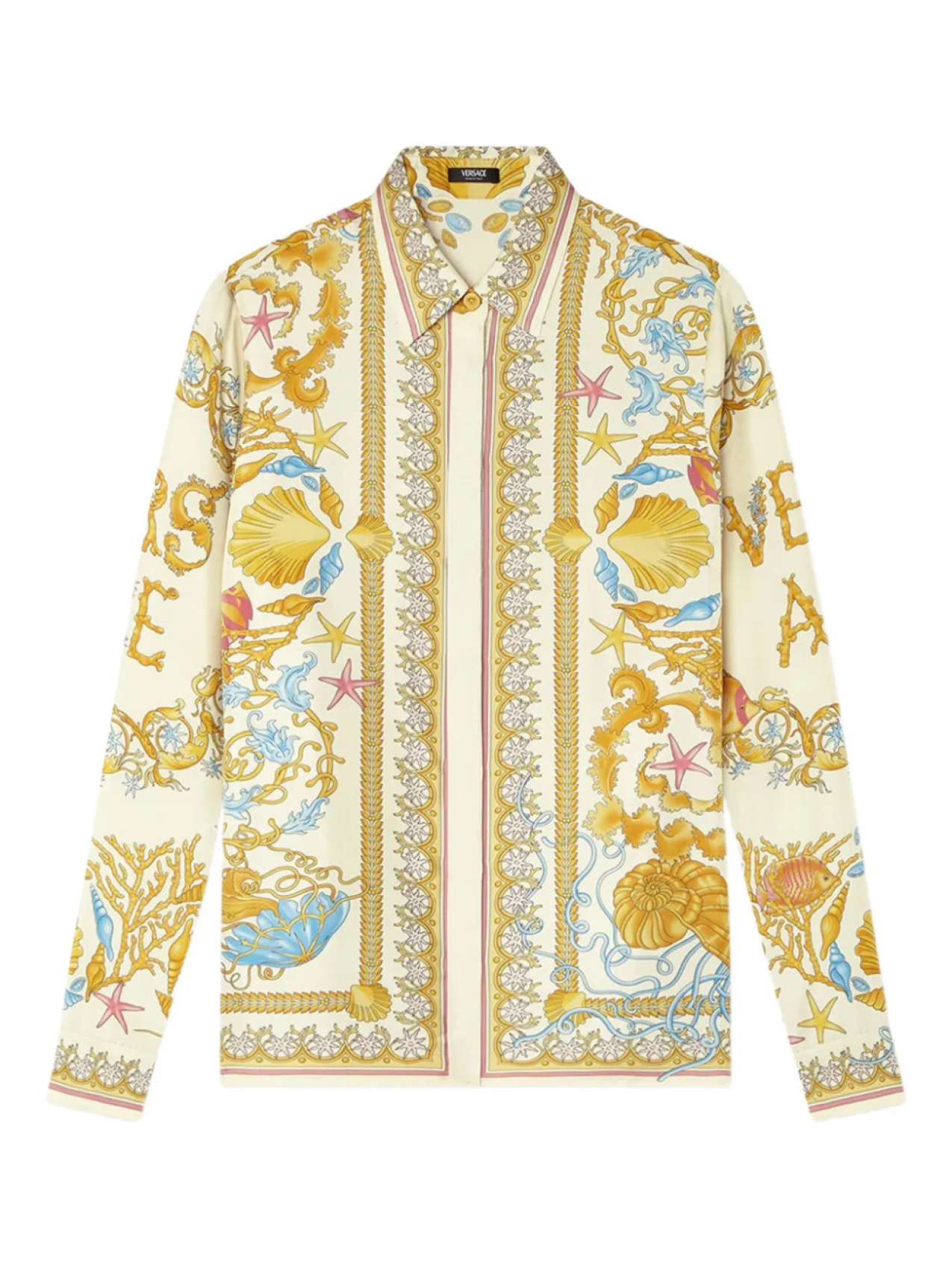 

Рубашка Versace Underwater Barocco, нейтральный