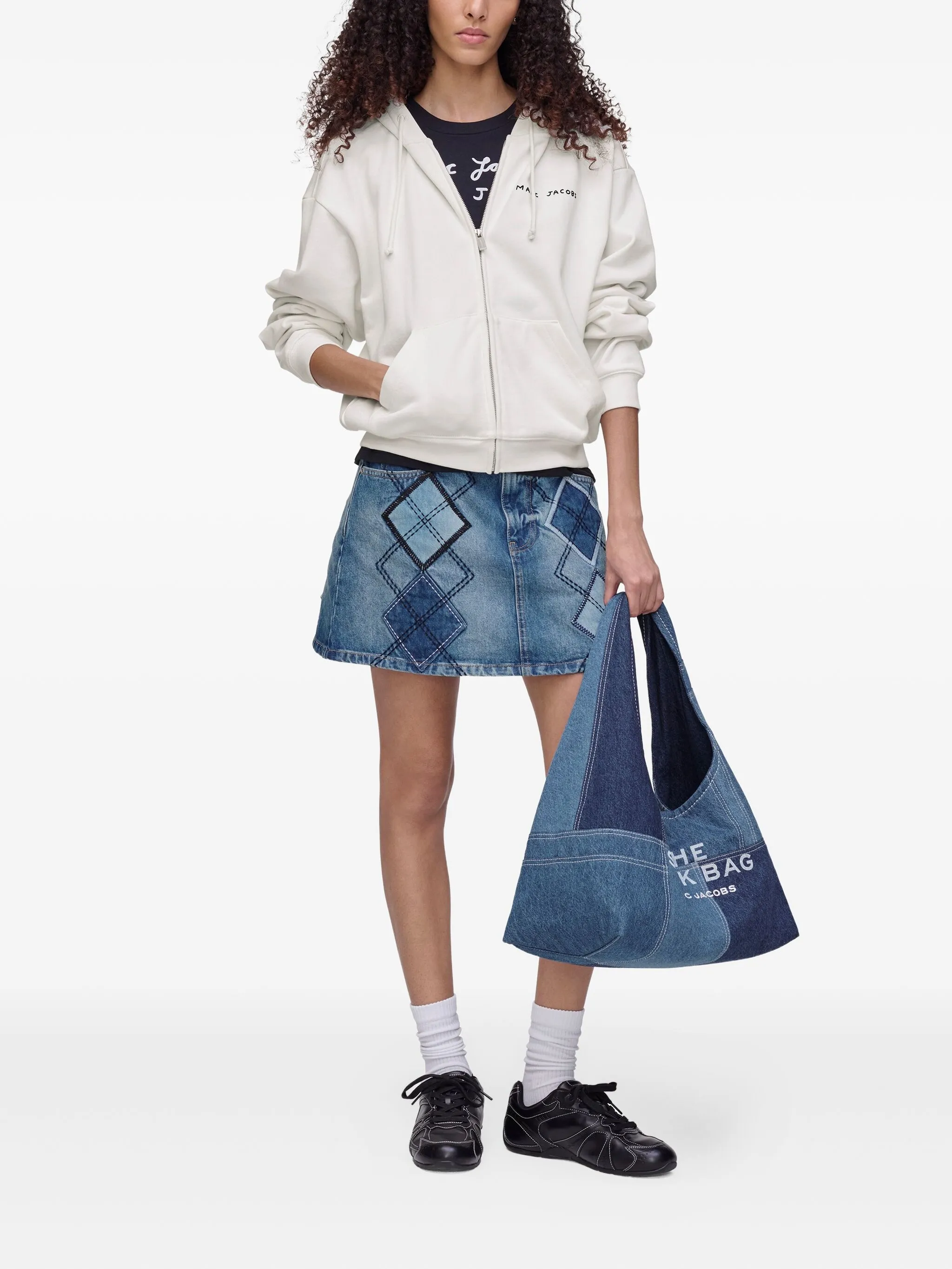 Худи Joy Of Falling на молнии Marc Jacobs, белый — фото 2