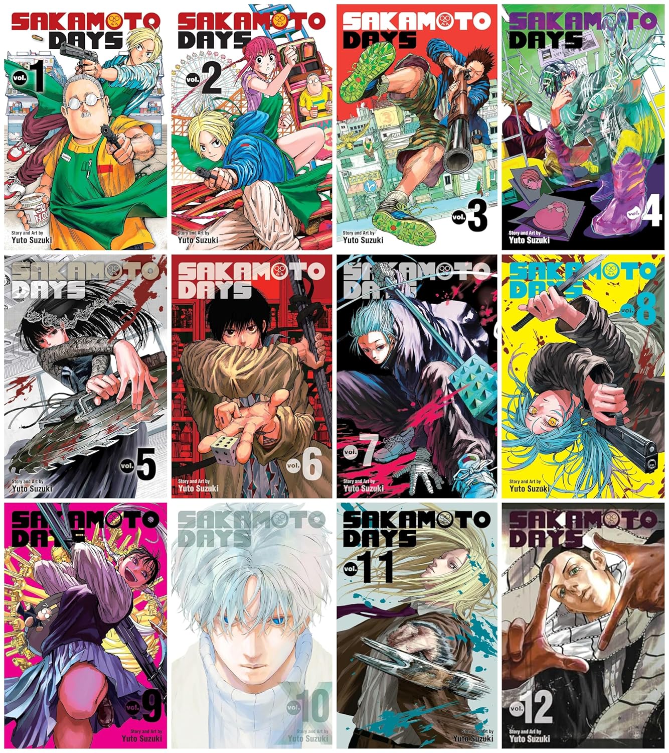 

The Sakamoto Days Series 12 Manga Books Set (Vol. #1 - #12) (Generic)