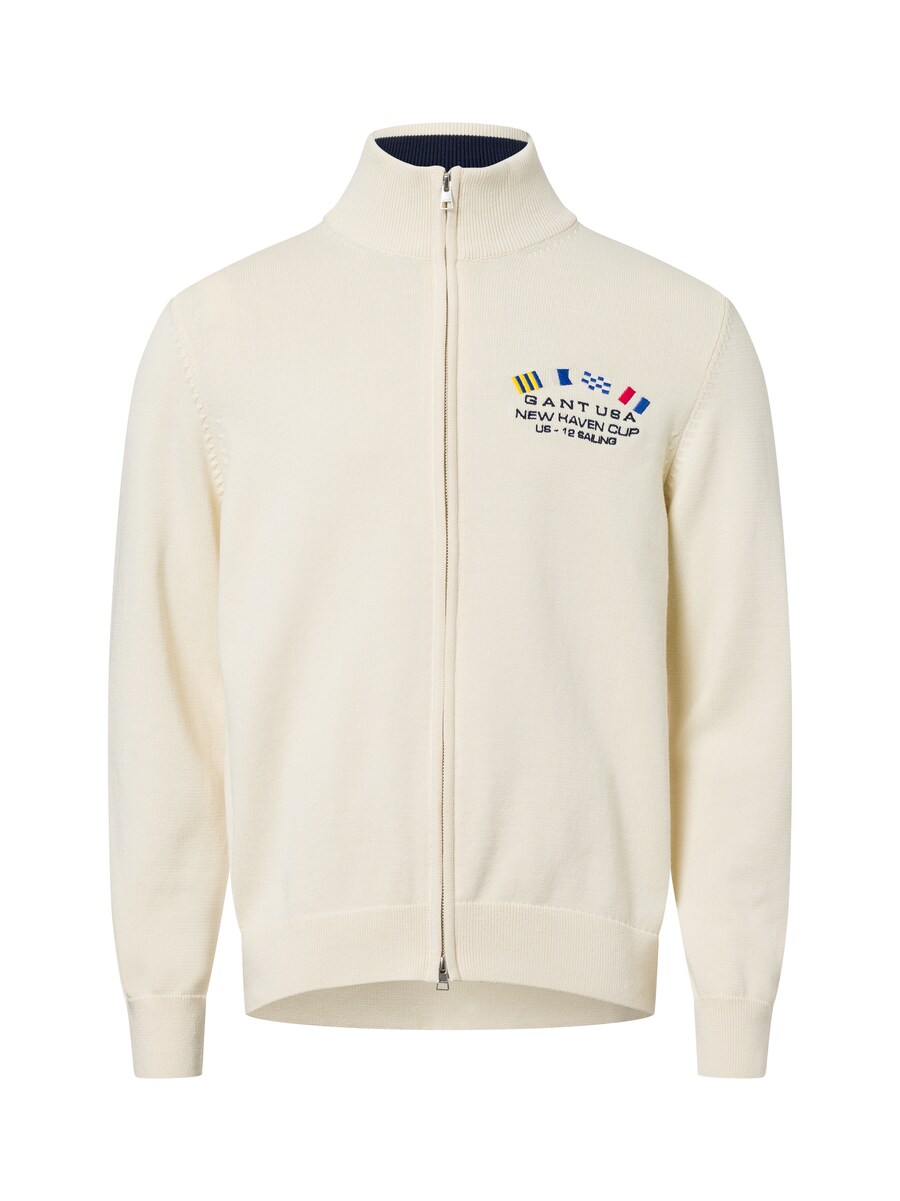 

Вязаный кардиган GANT, экрю