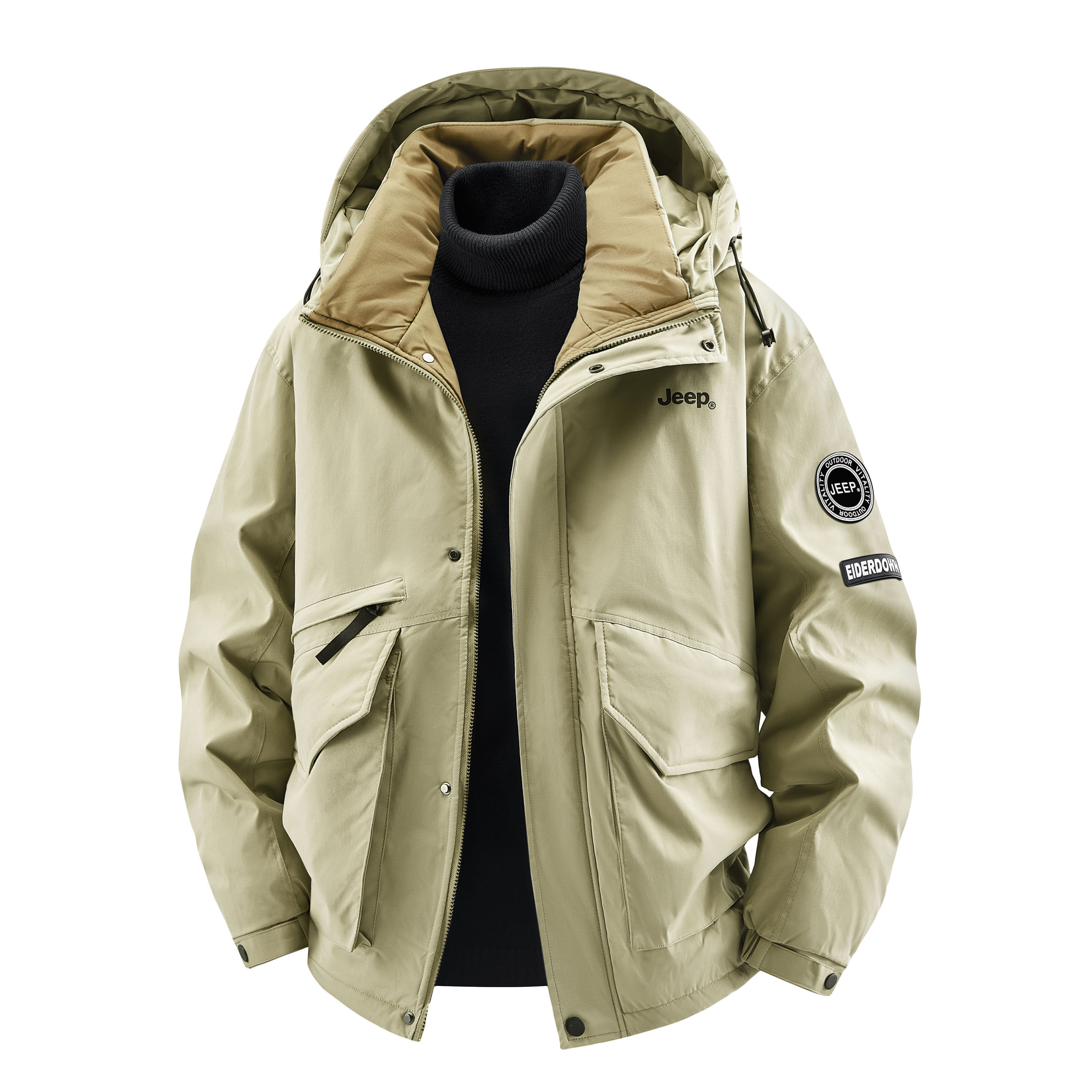 

Куртка пуховая Unisex из коллекции Classic Collection Jeep, хаки