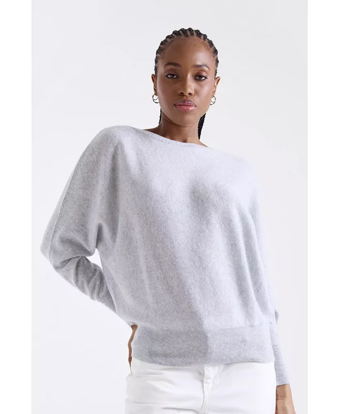 

Женский свитер Alaia с длинным рукавом 100% кашемир 1982, серый