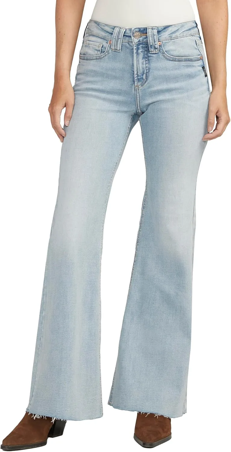 

Silver Jeans Co. Женские джинсы Suki Mid Rise Curvy Fit Flare Leg