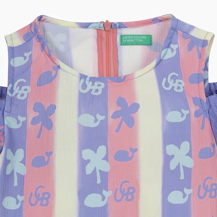 Детское тканое платье Multiplay от Benetton Kids — фото 3