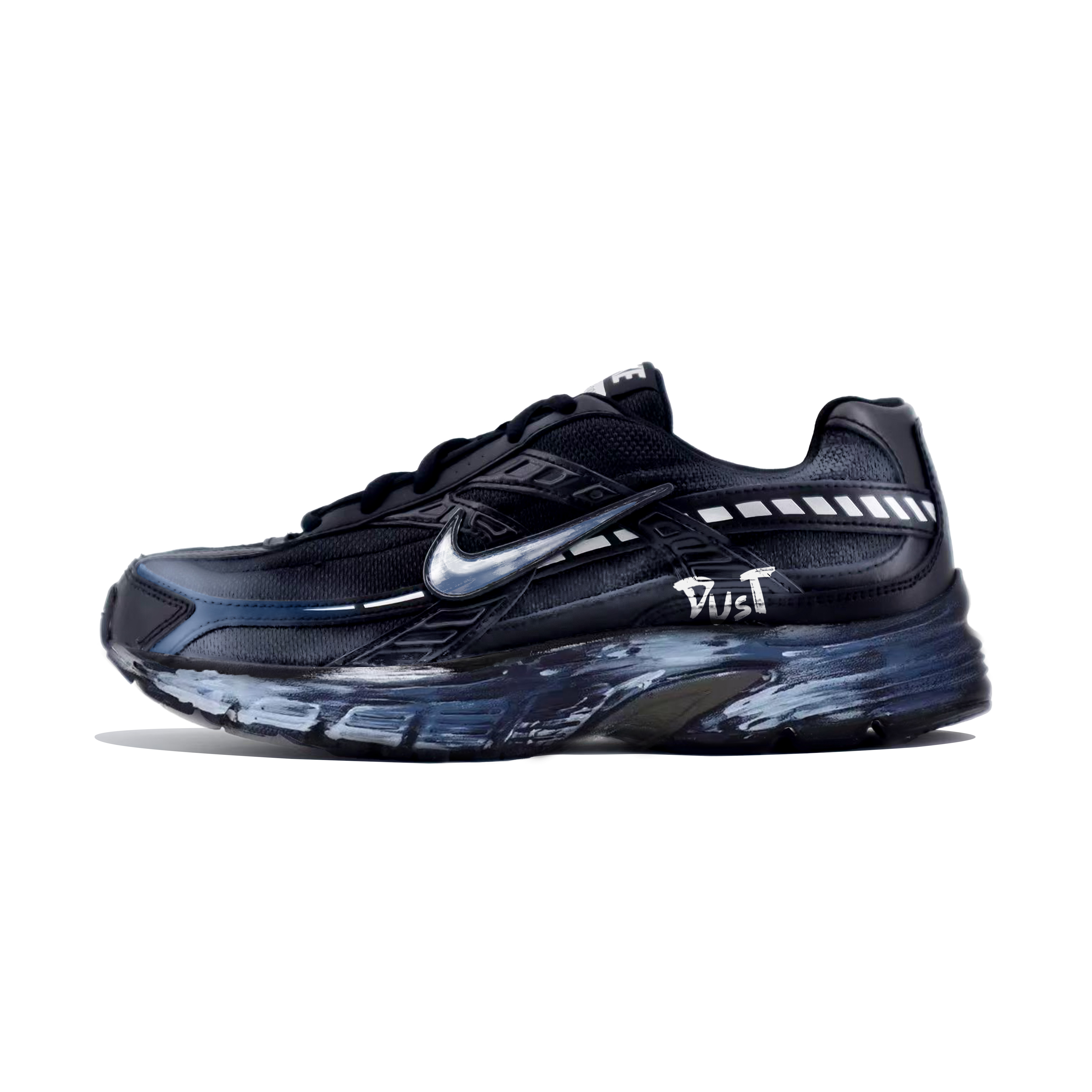 

Nike Кроссовки Initiator для бега по городу, износостойкие, низкие, мужские, цвет черный, синий