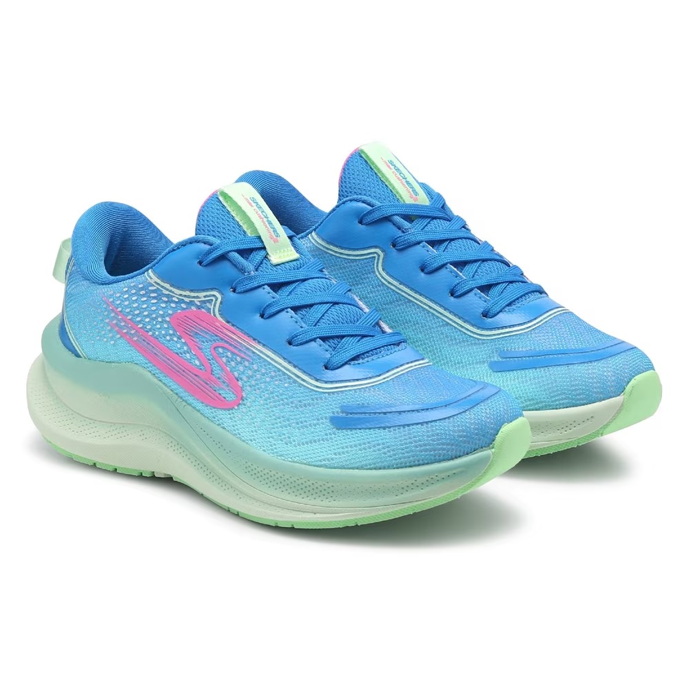 

Детские кроссовки с максимальной амортизацией Skechers Ascend для малышей и подростков, blue/green multi