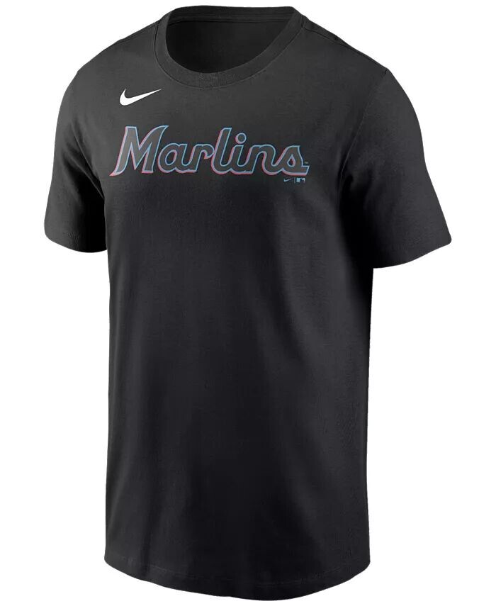 

Мужская футболка с надписью Miami Marlins и логотипом-галочкой Nike