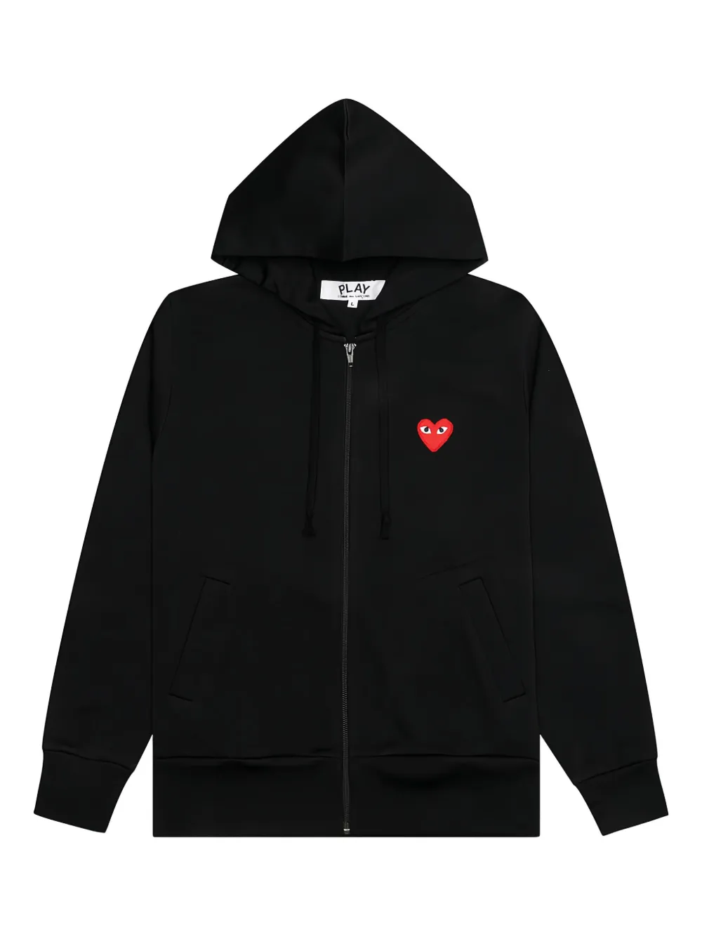 

Толстовка на молнии с логотипом в виде сердца Comme Des Garçons Play, черный