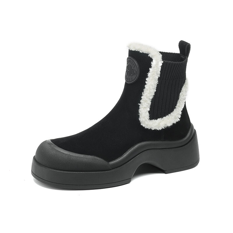 

Ботильоны женские Raphael Sona, цвет Black Fleece-lined