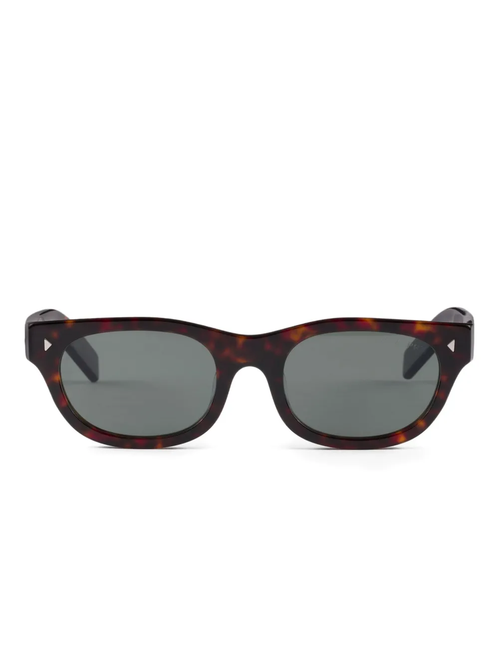 

Солнцезащитные очки в овальной оправе Prada, коричневый