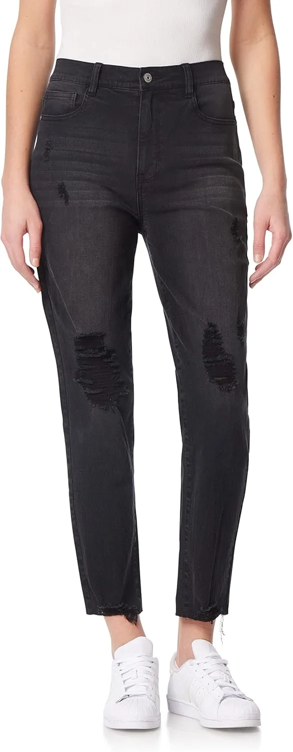 

WallFlower женские джинсы Mom Curvy Ankle High-rise Insta Stretch