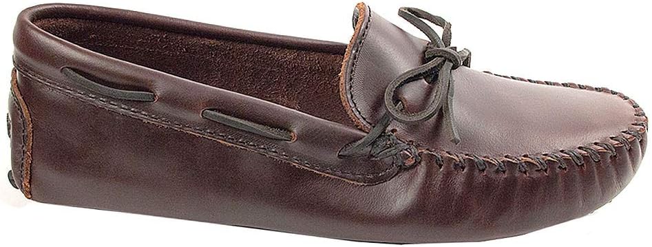 Мокасины для мужчин Minnetonka из оригинальной телячьей кожи для вождения, темно-коричневый — фото 3