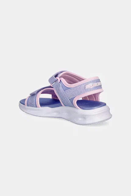 Сандалии детские с подсветкой SOLA GLOW Skechers, фиолетовый — фото 3