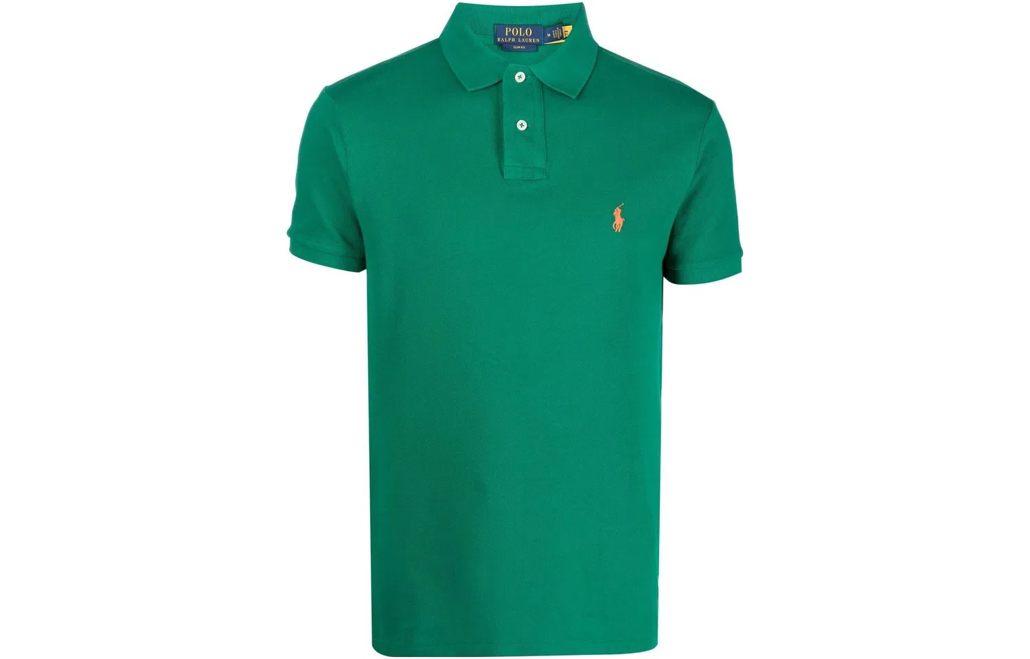 Поло с вышитым логотипом Polo Ralph Lauren темно-зеленое