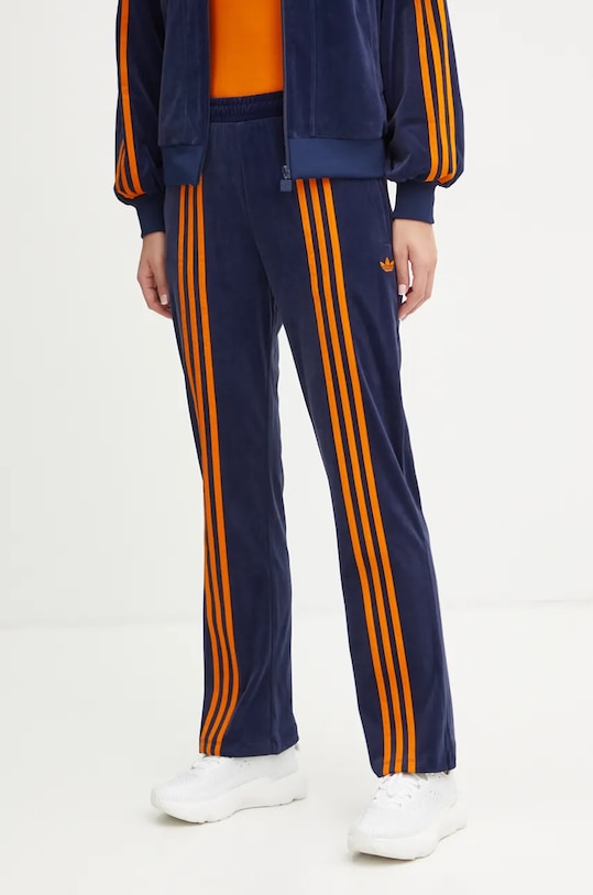 

Вельветовые спортивные брюки 70s Velour Track Pant Adidas Originals, темно-синий