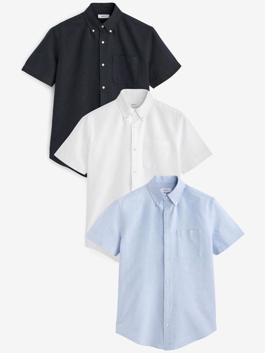 

Рубашка обычного кроя на пуговицах Next, цвет Light blue/Black/White