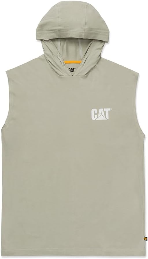 

Мужская футболка с капюшоном без рукавов CAT, Peyote