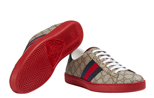 Кроссовки ace gg supreme Gucci, коричневый — фото 4