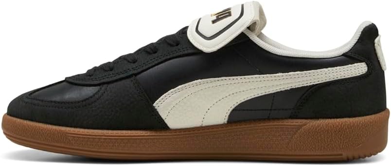 Мужские кроссовки PUMA Palermo Premium на шнуровке повседневные - черные — фото 3