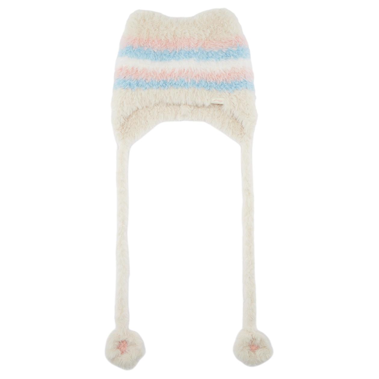 

LINING Детская шапка из полиэстера бежевая, Ecru