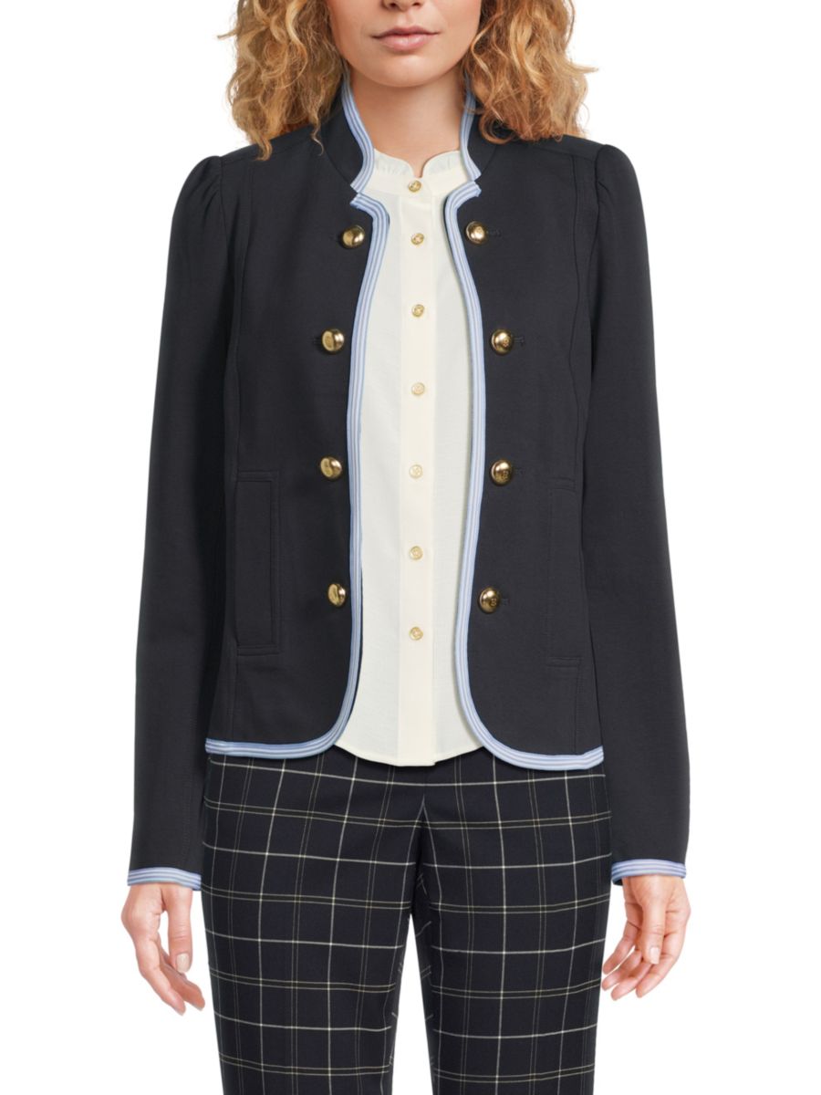 

Куртка из хлопковой смеси с открытым передом Tommy Hilfiger, темно-синий