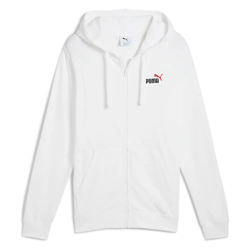 

Толстовка Puma ESS 2 Small No. 1 Logo full zip, белый