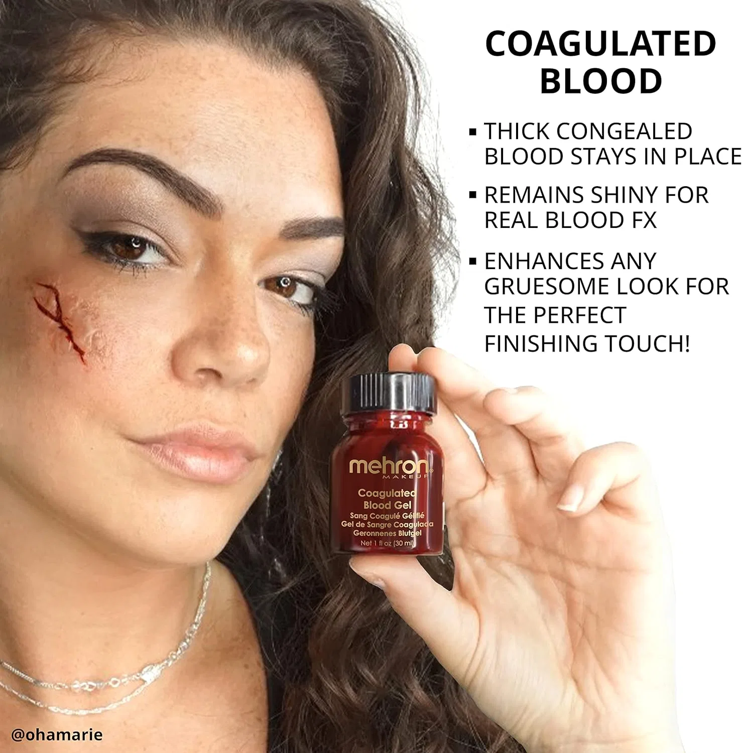 Гель для имитации крови Mehron Blood Gel 151 красный — фото 3