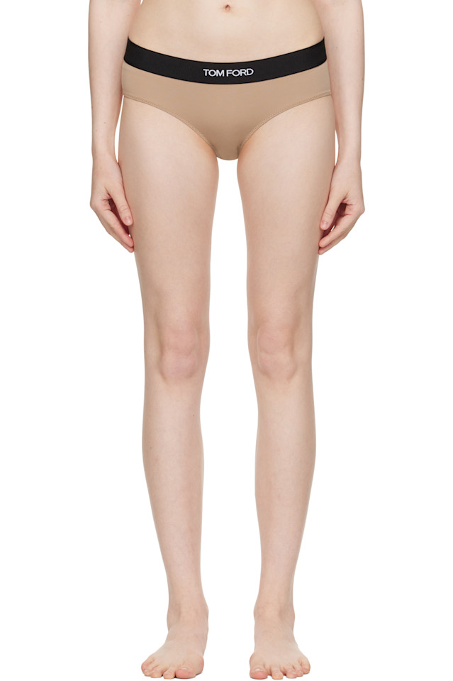 

Модальные классические трусы Signature Tom Ford, цвет rose nude