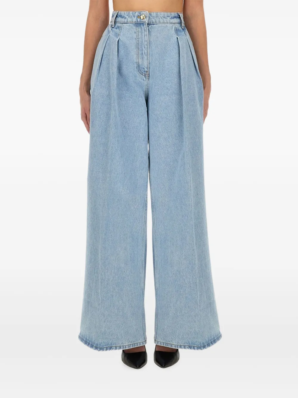 

Джинсы со складками Nina Ricci, синий