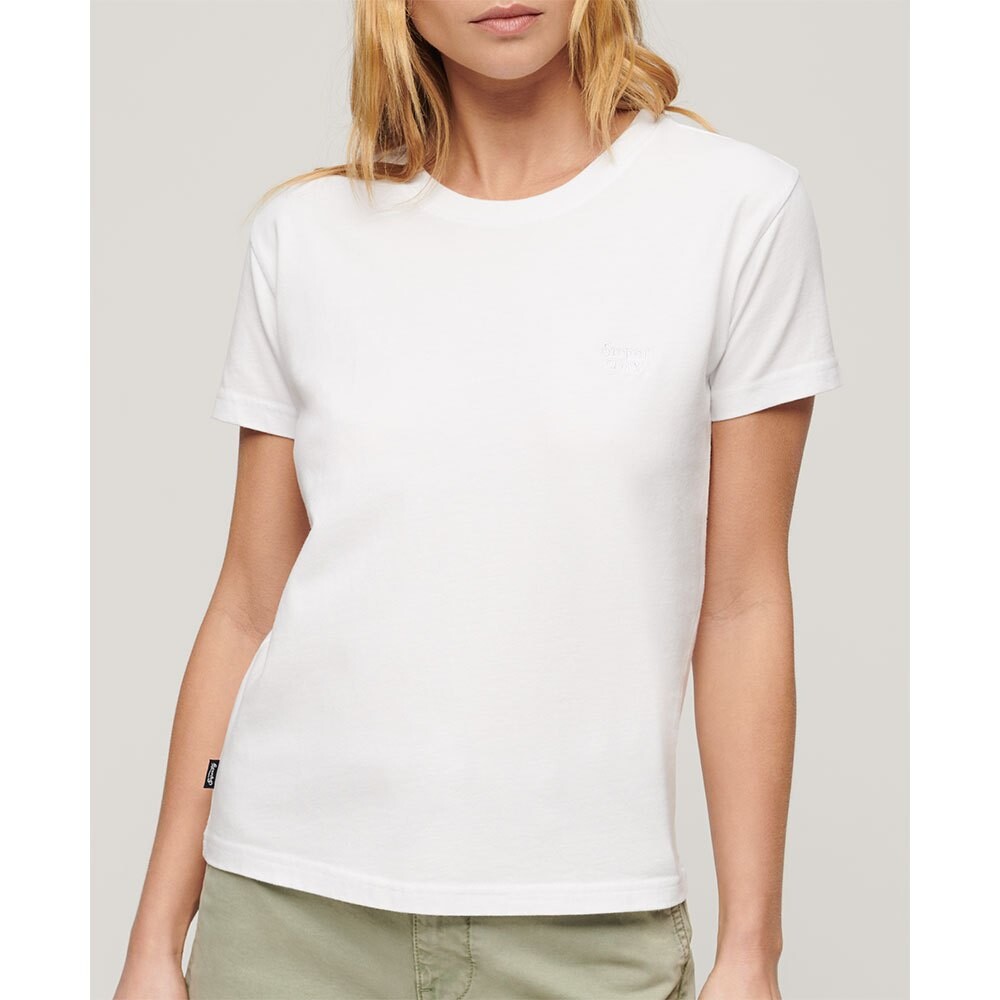 

Футболка с коротким рукавом Superdry Essential Logo Fitted, белый