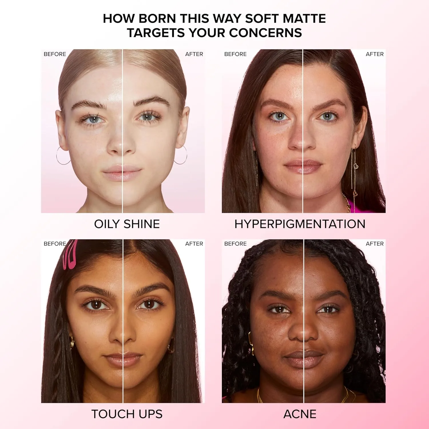 Тональный крем Too Faced Born This Way Soft Matte Foundation | Увлажняющий, матирующий, водостойкий тональный крем, контролирующий жирность кожи в течение всего дня, 30 мл, 05 Seashell (Fair with Rosy Undertones) — фото 3