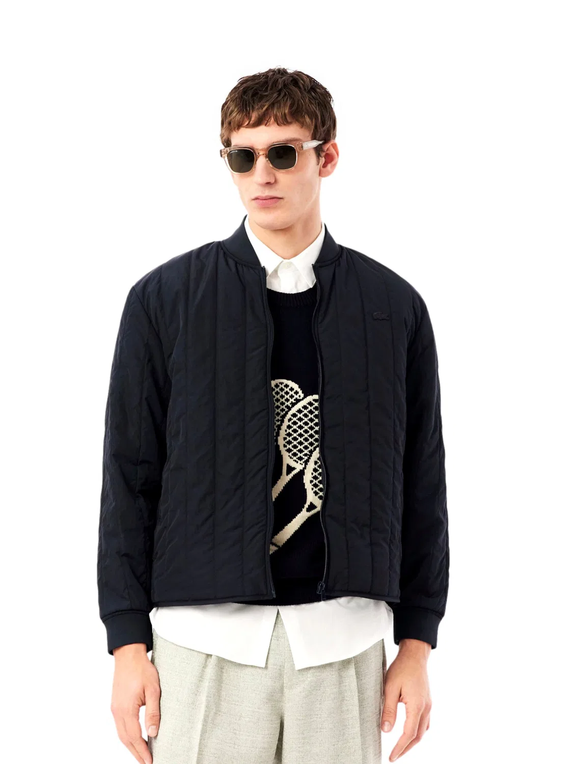 Куртка межсезонья Lacoste, Black — фото 2