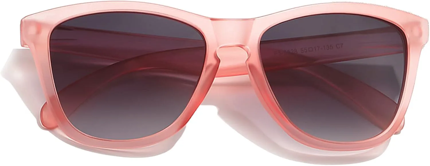 

Солнцезащитные очки DANAMY для женщин, поляризованные, модные, дизайнерские, с зеркальными линзами и защитой от УФ-излучения UV400, A7-pink Frame / Grey Lens