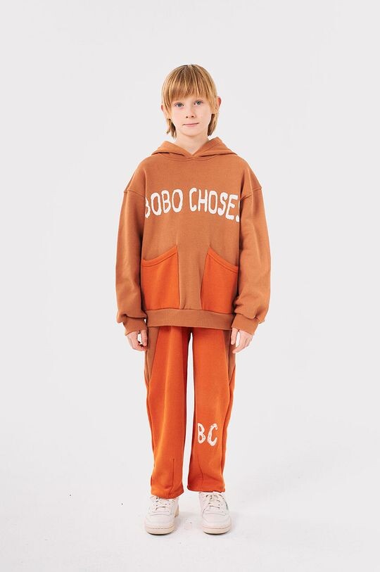 

Детские хлопковые спортивные штаны Bobo Choses, оранжевый