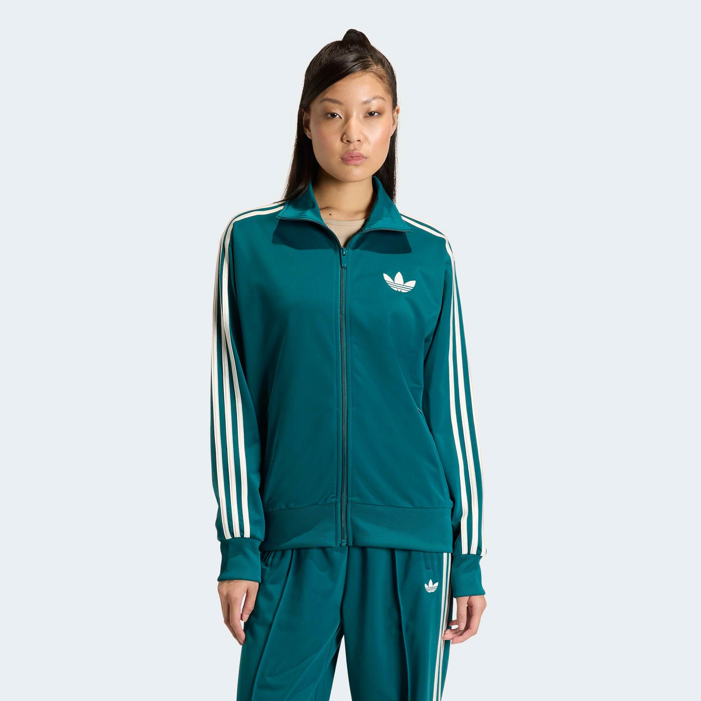 Adidas Originals Куртка для межсезонья в цвете Petrol — фото 3