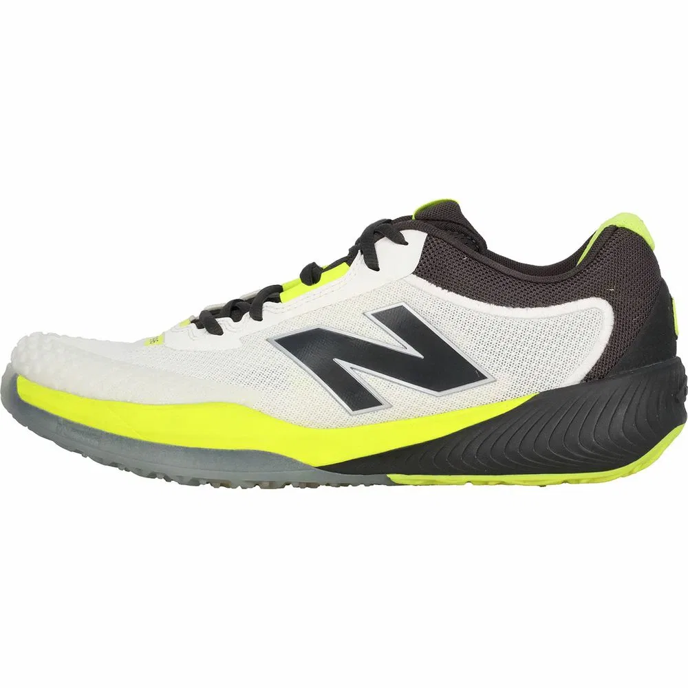 Мужские теннисные кроссовки для грунта «FuelCell 996 v6» от New Balance, White-Yellow(-) — фото 3