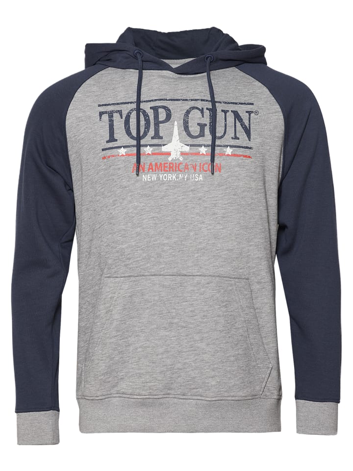 

Толстовка TOP GUN Hoodie TG24037, цвет grey-melange/navy