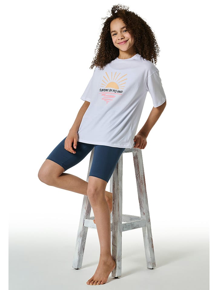 

Schiesser Пижама белого/темно-синего цвета