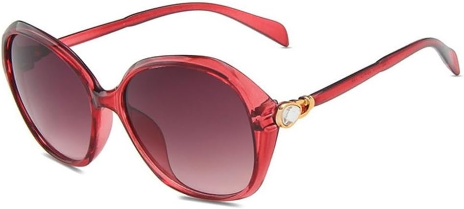 

Большие женские солнцезащитные очки в винтажном стиле, каплевидные, с кристальными вставками на дужках, защита от УФ-излучения UV400, для путешествий HCPIHF, C7 Light Red Gray