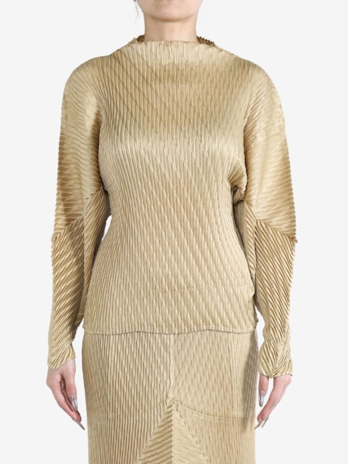 

Блузка с эффектом плиссе от Issey Miyake, серый