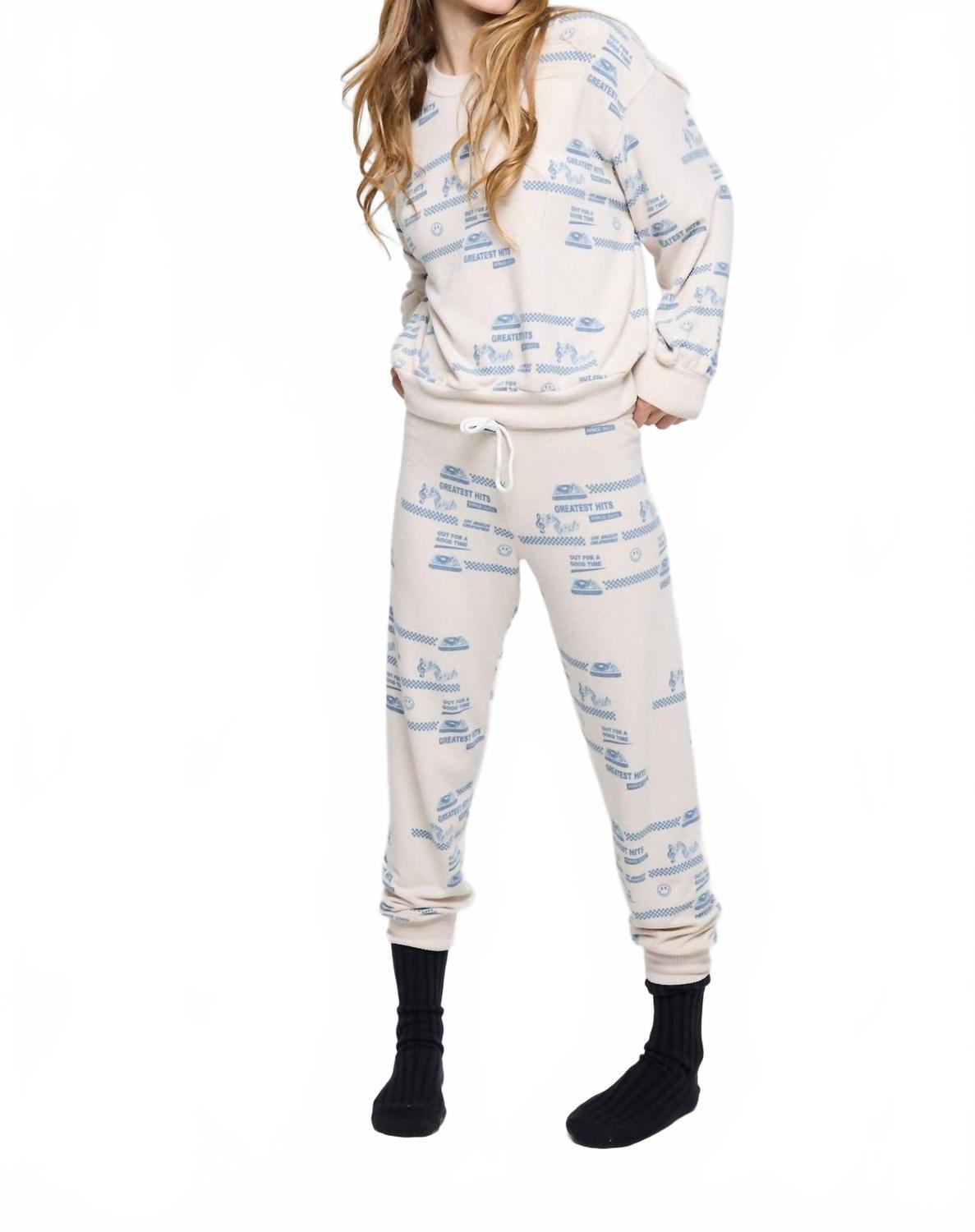 

Спортивные штаны Greatest Hit цвета миндального молока ATF All Time Favorite, Almond Milk