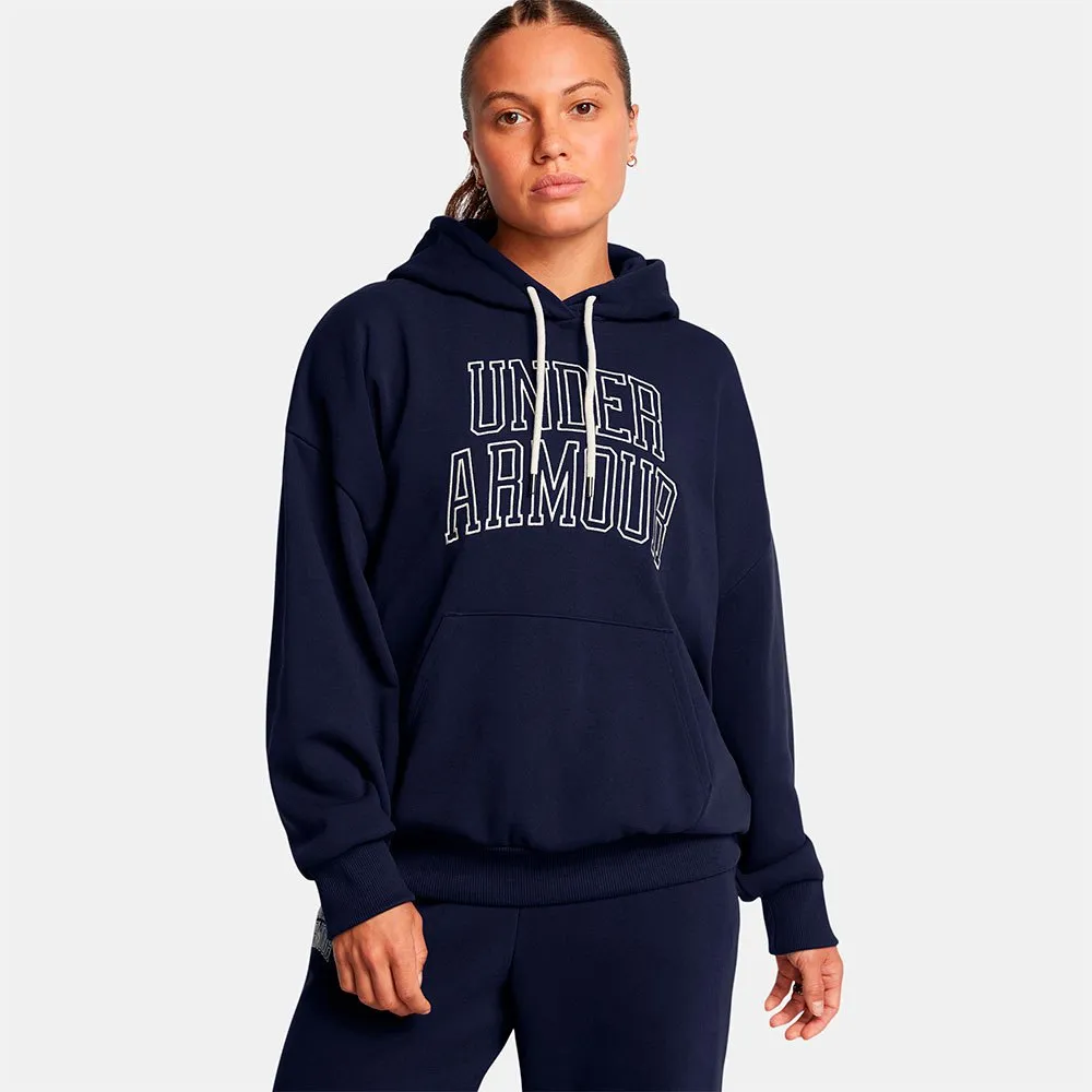 

Худи Under Armour Icon Heavyweight Terry Oversized, синий